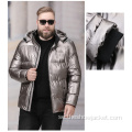 OEM Custom Reflective Puffer Jacket Mens Down Coat